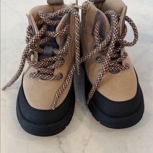 Zara Kids Beige and Black Boots